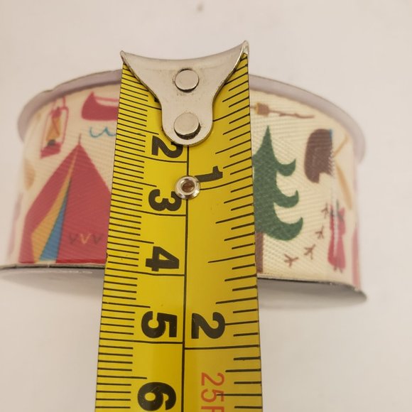 Vintage Fabric Christmas Ribbon Roll Woodland Animals New - Picture 4 of 5